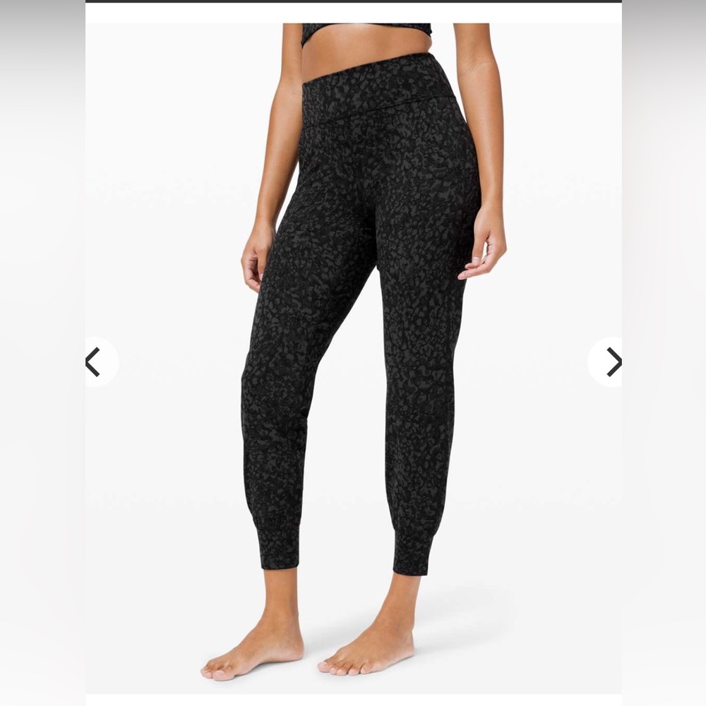 lululemon Black patterned Track Joggers